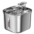 74Oz/2.2L Automatic Pet Water Fountain Dog Water Dispenser, Stainless Steel Cat Water Feeder