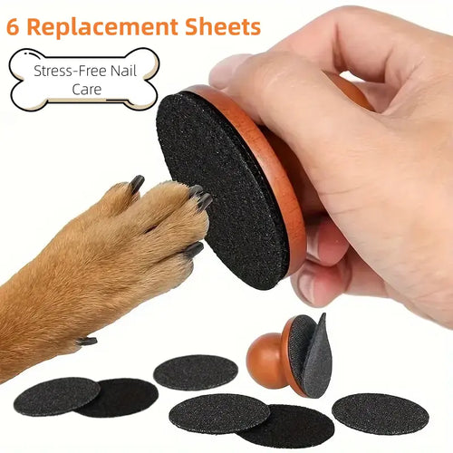 1Pc Dog Nail File for Dogs, Scratch Square for Dogs Stress Free Nail File, Dog Nail File & Scratch Pad - Prevent Furniture Damage from Long Sharp Dog Nails, Stress-Free Claw Trimmer and Grinder for Dog Grooming at Home, Pet Nail Care
