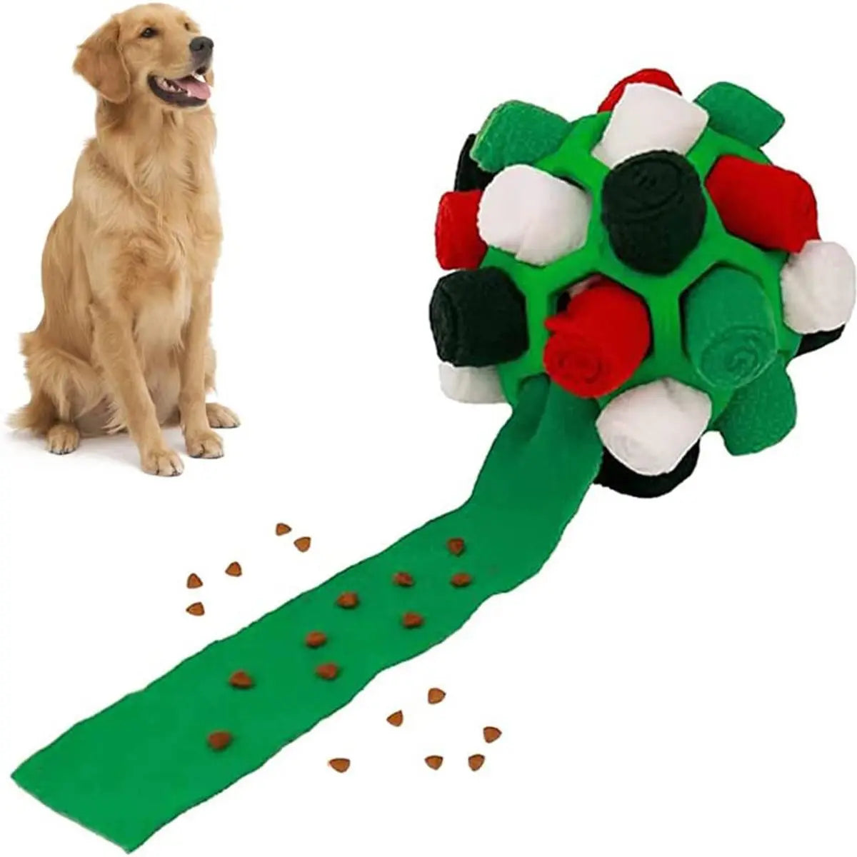 Gift for Pets, Small Dog Smelling Fried Ball, Pets Smelling Snack, Ball Puzzle, Native Hidden Toy, Pet Snuffle Ball, Velvet Dog Smelling Puzzle, Dog Companion Calming Toys