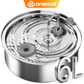 Oneisall Dog Water Fountain for Large Dogs with 3 Filters, 6L Stainless Steel Dog Fountain,Ultra 35Db Quiet,Wide Drink Area for Large Dogs Cats and Multi-Pet Home Drinking Water Bowl, Automatic Water Feeder, Stainless Steel Bowls, Automatic Water Bowl Su