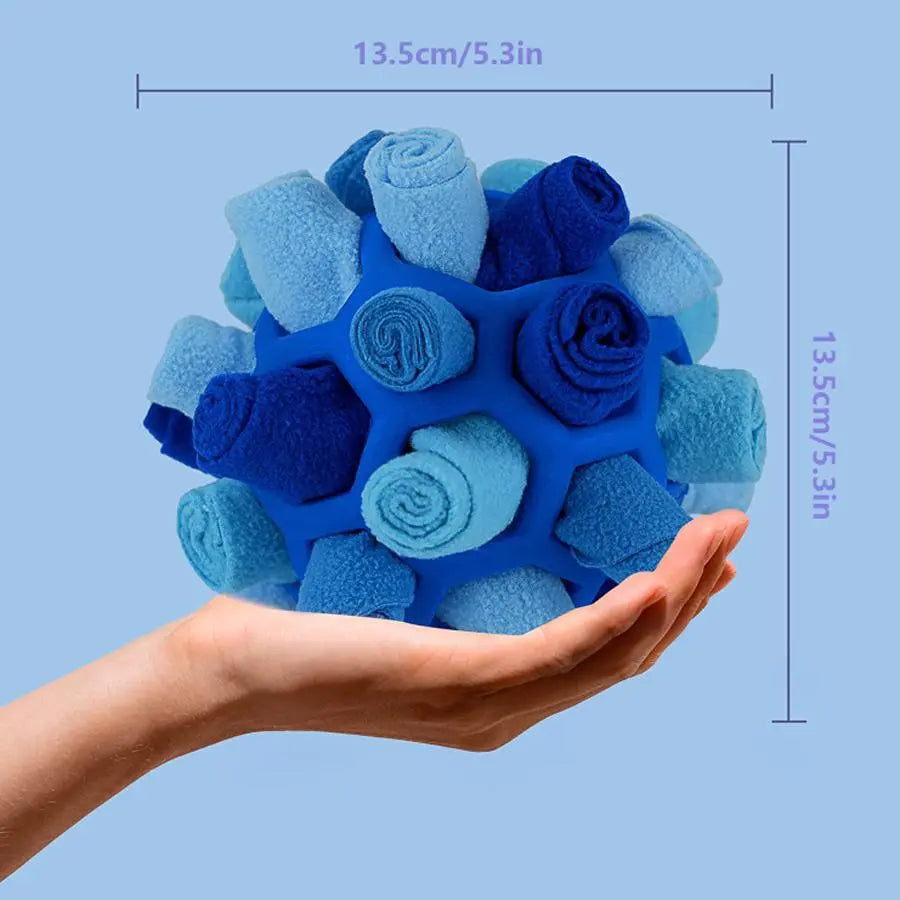 Gift for Pets, Small Dog Smelling Fried Ball, Pets Smelling Snack, Ball Puzzle, Native Hidden Toy, Pet Snuffle Ball, Velvet Dog Smelling Puzzle, Dog Companion Calming Toys